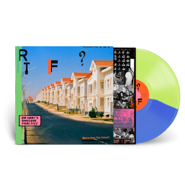 Dr Sure's Unusual Practice / Remember The Future? Vol. 2 & 1 LP Infinite Growth Blue/Fluro Yellow Vinyl