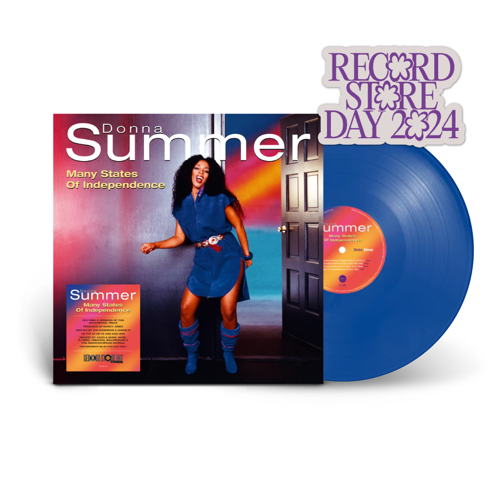 Donna Summer / Many States Of Independence LP Transparent Blue Vinyl R