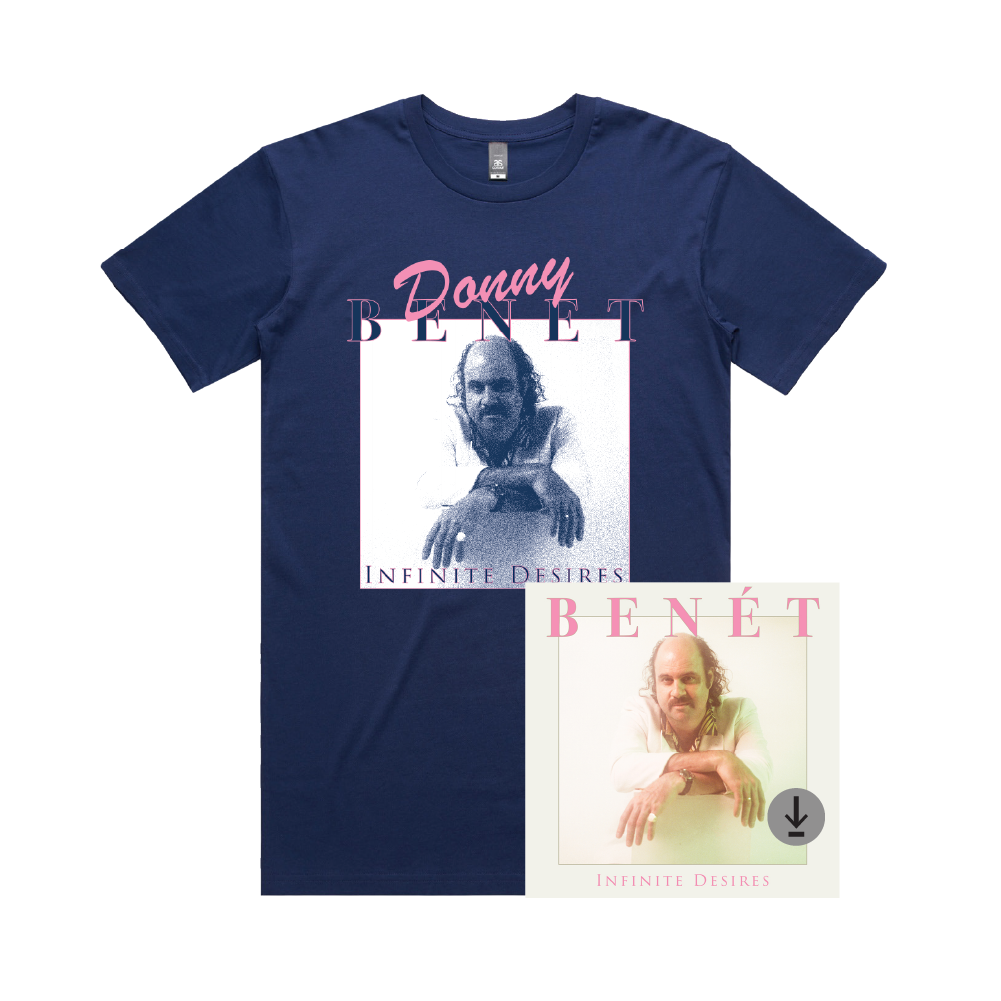 Donny Benét / Infinite Desires Blue T-Shirt & Digital Download