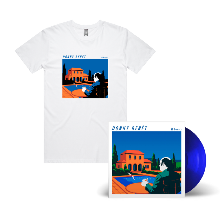 Donny Benét / Il Basso Royal Blue Vinyl & Tee Bundle