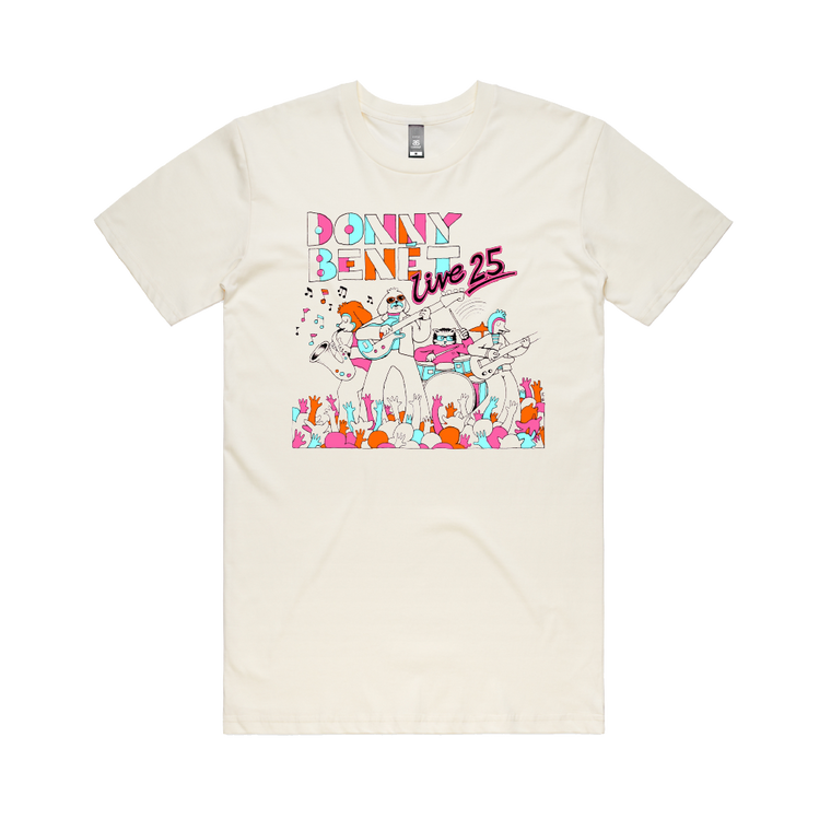 Donny Benét  / Live 25 Natural T-Shirt
