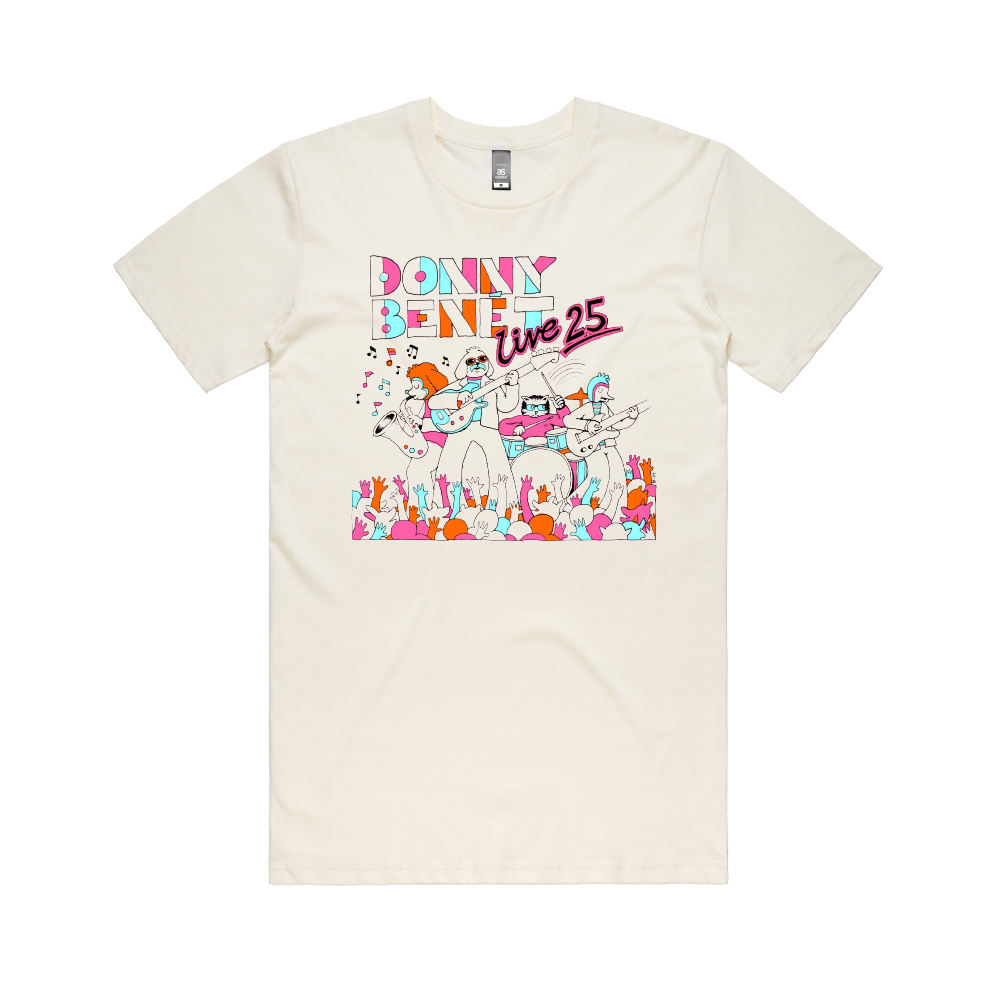 Donny Benét  / Live 25 Natural T-Shirt