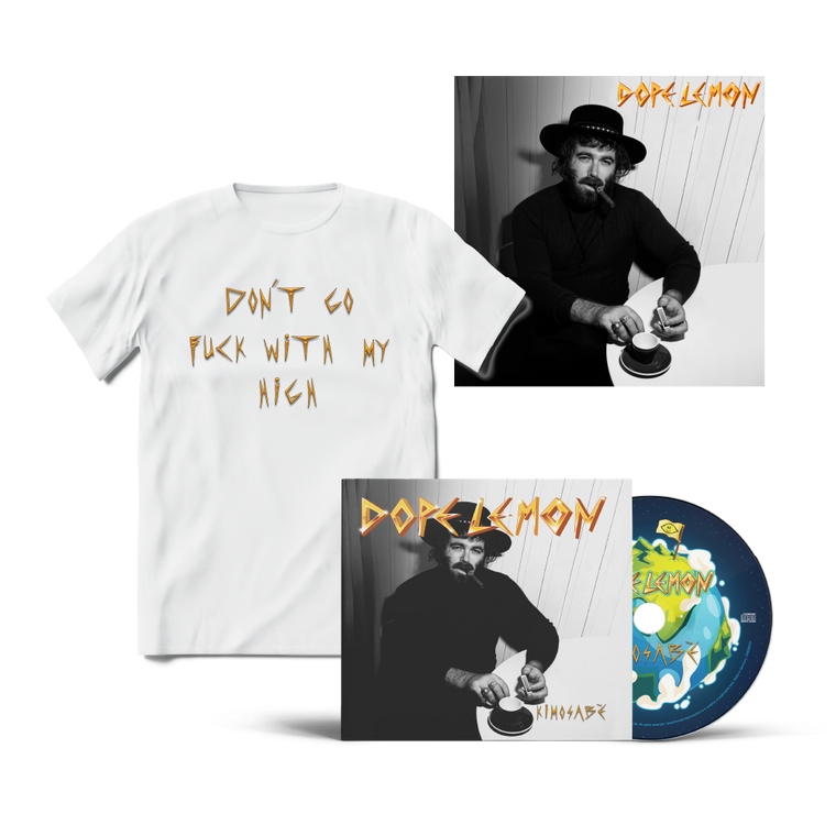 Dope Lemon / Kimosabè CD, Don't Go F*ck With My High White T-Shirt & Poster Bundle