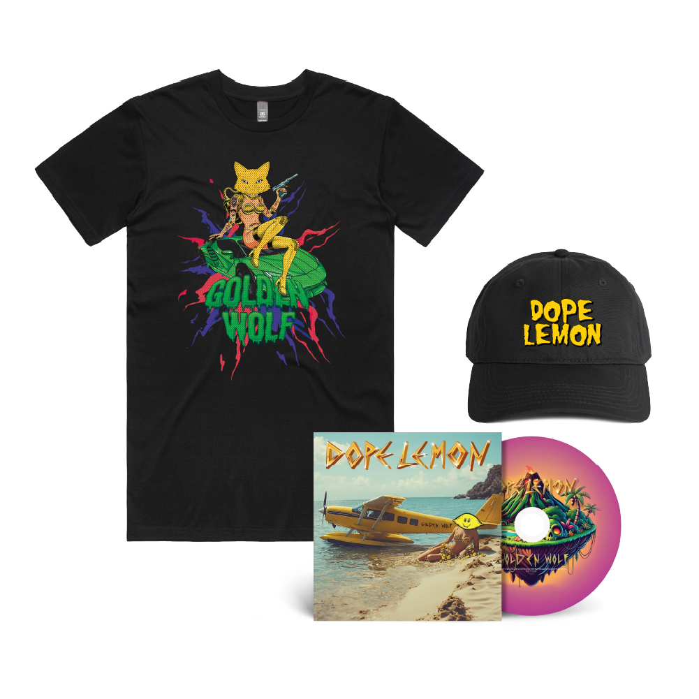 Dope Lemon / T-Shirt, Cap & Golden Wolf CD Bundle