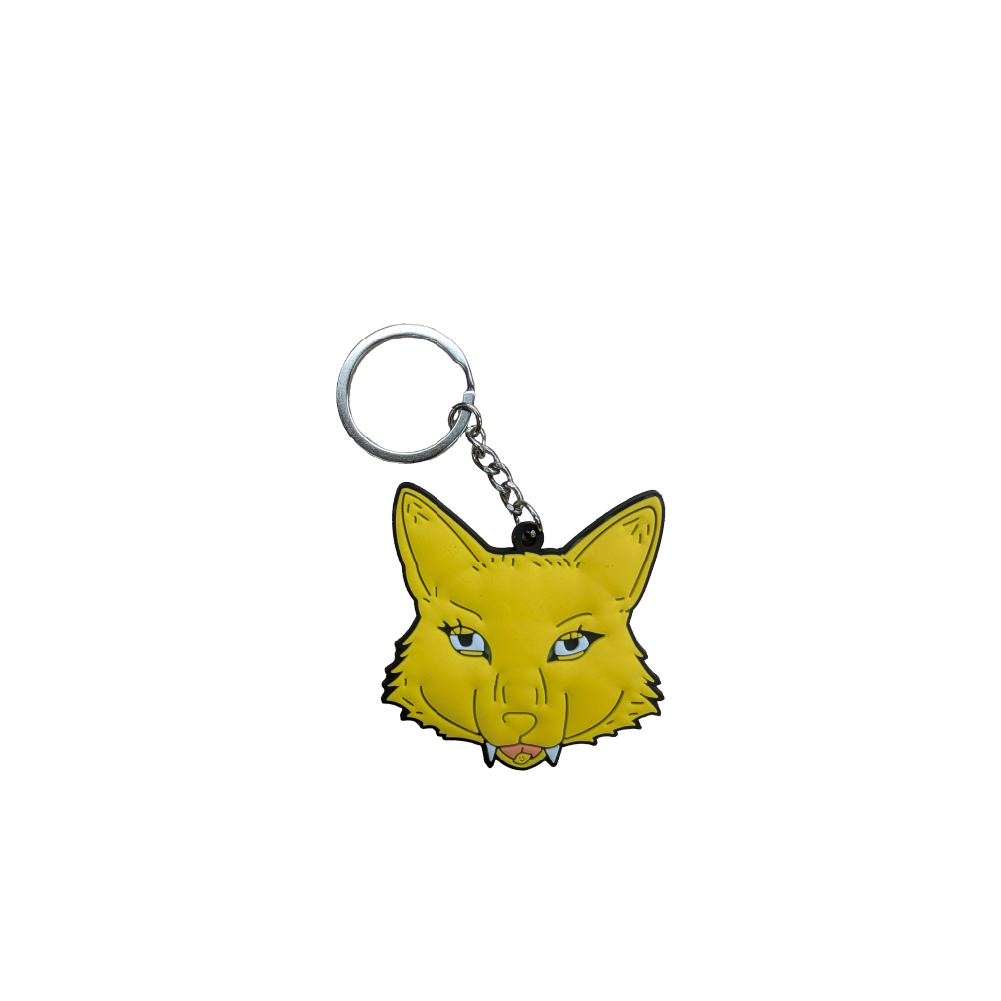 Dope Lemon / Golden Wolf Keyring