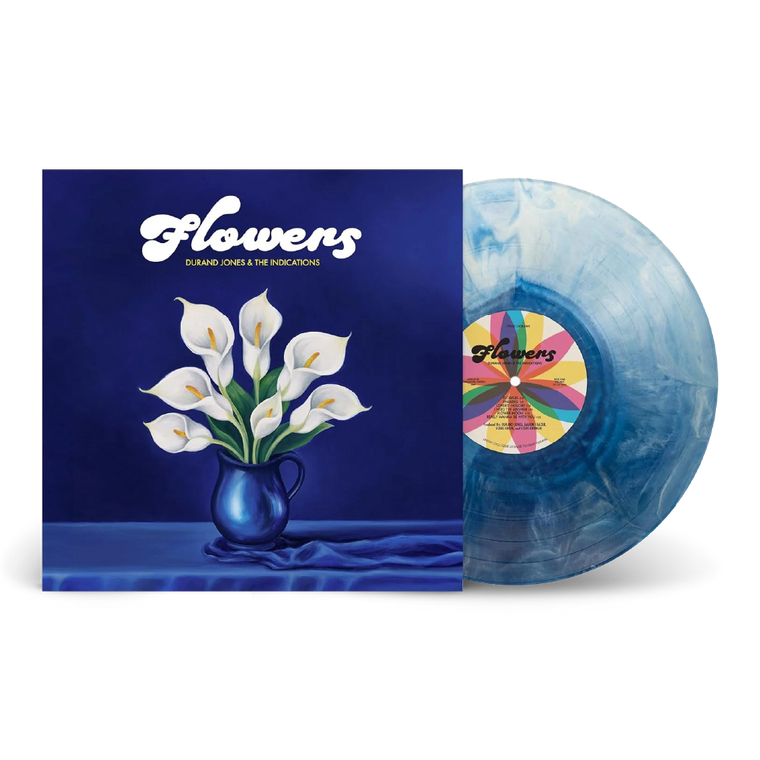 Durand Jones / Flowers LP Blue Iceberg Splash Vinyl