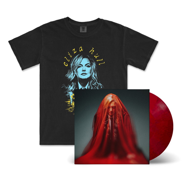 Eliza Hull / You'd Think We'd Be Used To Change By Now LP Red Marble Vinyl & Face Black T-Shirt Bundle ***PRE-ORDER***