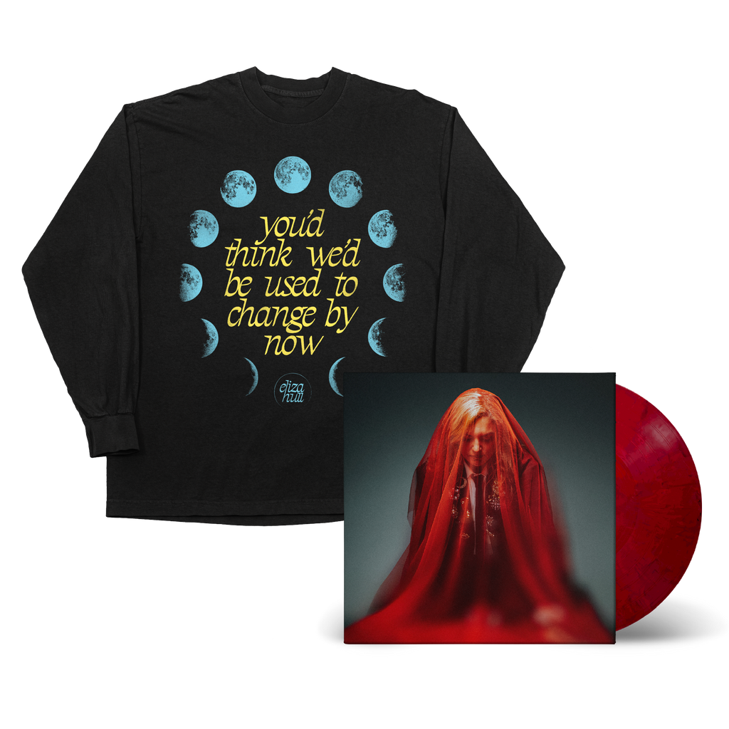 Eliza Hull / You'd Think We'd Be Used To Change By Now LP Red Marble Vinyl & Moons Black Longsleeve Bundle ***PRE-ORDER***