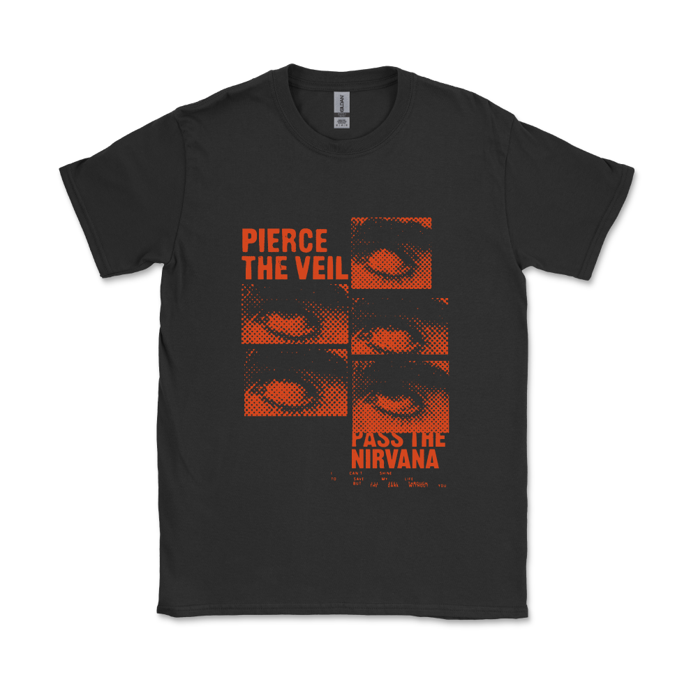 Pierce The Veil / Red Eye Roll Black T-Shirt