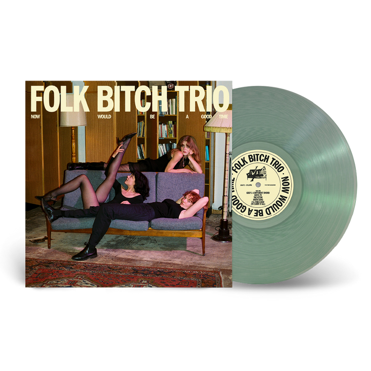 Folk Bitch Trio / Now Would Be A Good Time LP Coke Bottle Clear Vinyl