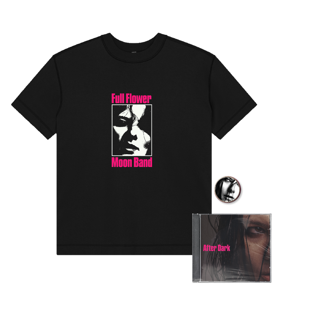 Full Flower Moon Band / After Dark CD & Party Hard Black T-Shirt Bundle + Free Pin***PRE-ORDER***