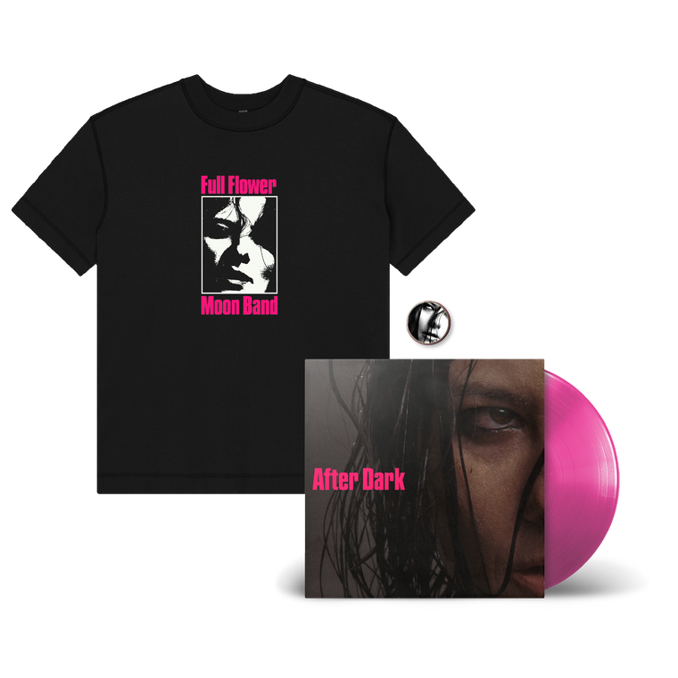 Full Flower Moon Band / After Dark LP & Party Hard Black T-Shirt Bundle + Free Pin ***PRE-ORDER***