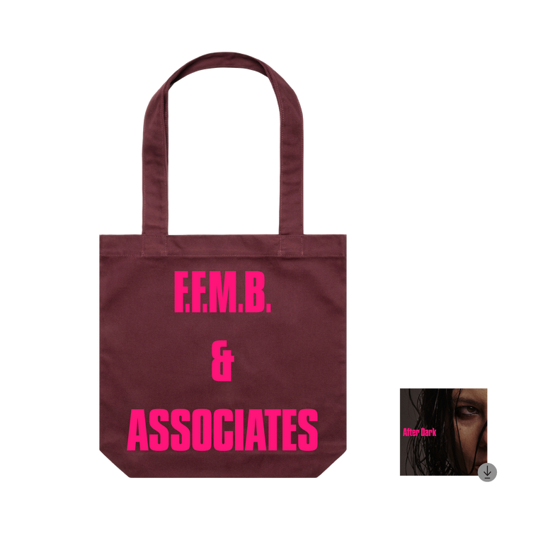 Full Flower Moon Band / FFMB Associates Burgundy Tote & Digital Download ***PRE-ORDER***