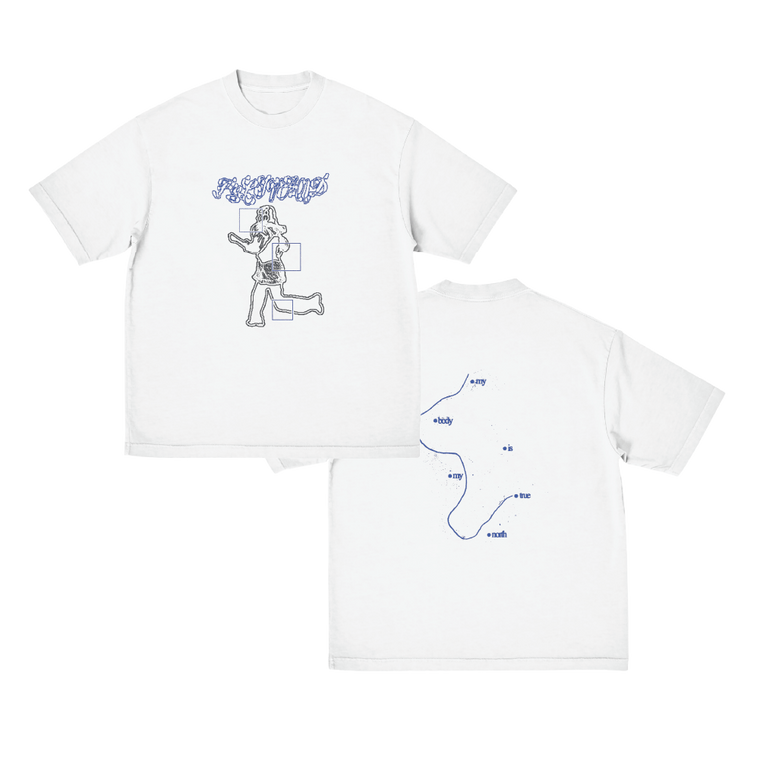 FELIVAND / 'In Motion' White T-Shirt