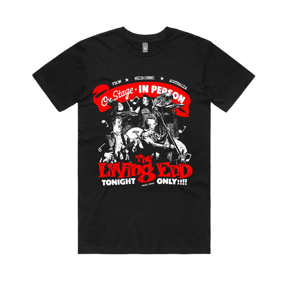 The Living End On Stage Black T Shirt Sound Au