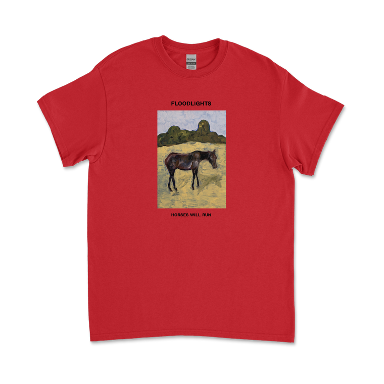 Floodlights / Horses Will Run Tee Red