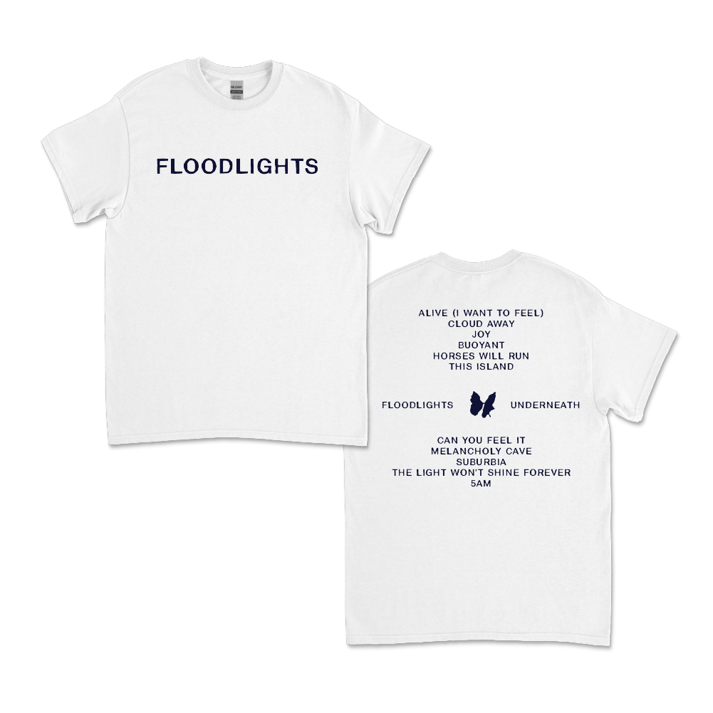 Floodlights / Underneath Vinyl, Nalgene & Type Tee White Bundle ***PRE ORDER***