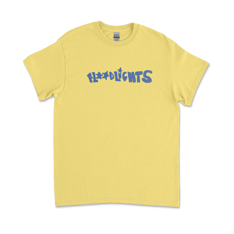 Floodlights / Text Yellow Tee