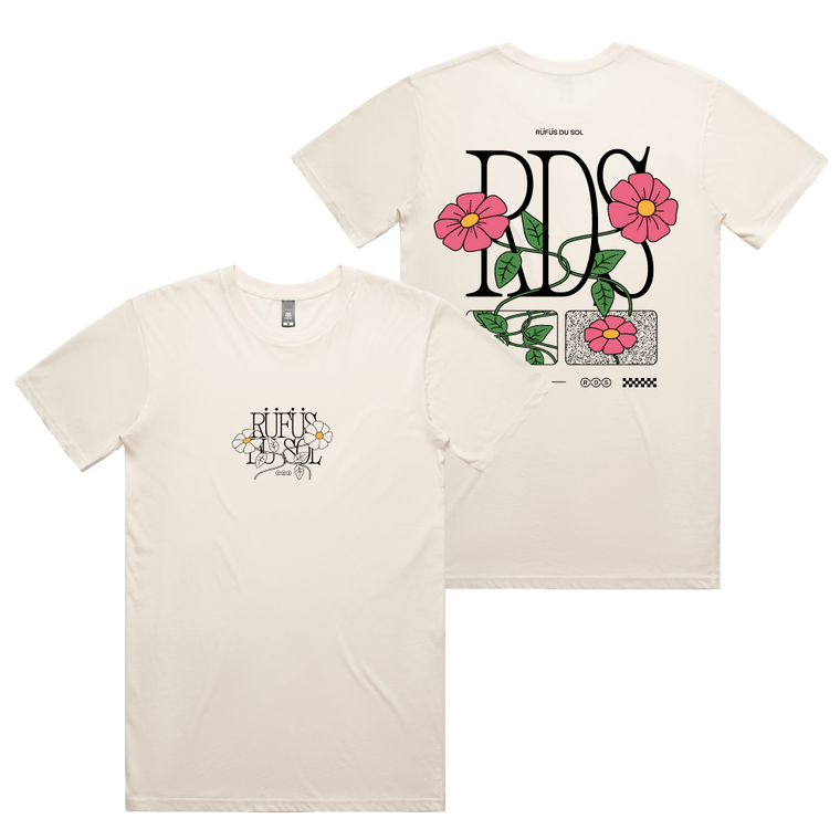 RÜFÜS  DU SOL / Flower Ecru T-Shirt