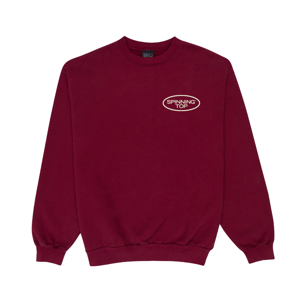 Spinning Top / Fam From Freo Red Crewneck