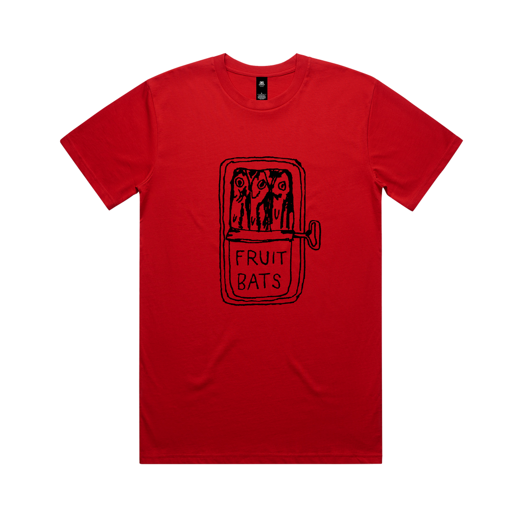 Fruit Bats / Tinned Fish Red T-Shirt