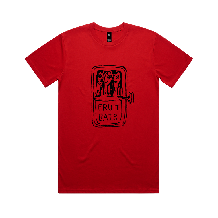 Fruit Bats / Tinned Fish Red T-Shirt