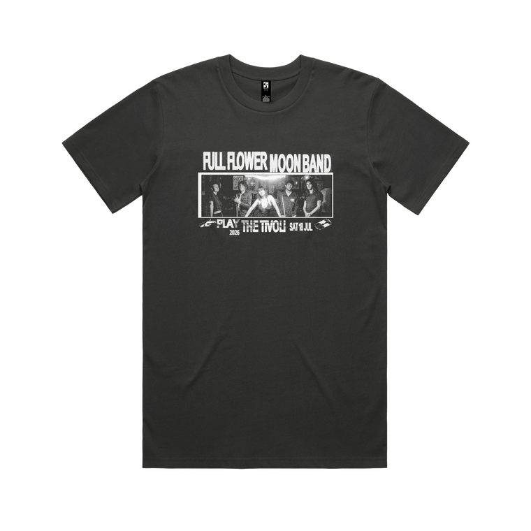 Full Flower Moon Band / Play The Tivoli Black T-Shirt