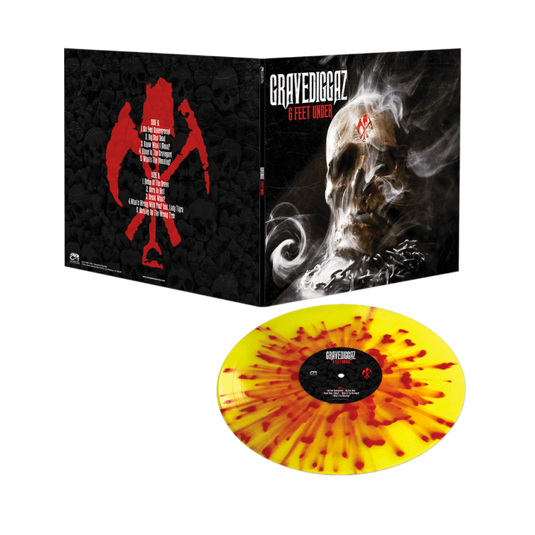 Gravediggaz / 6 Feet Under LP Yellow & Red Splatter Vinyl