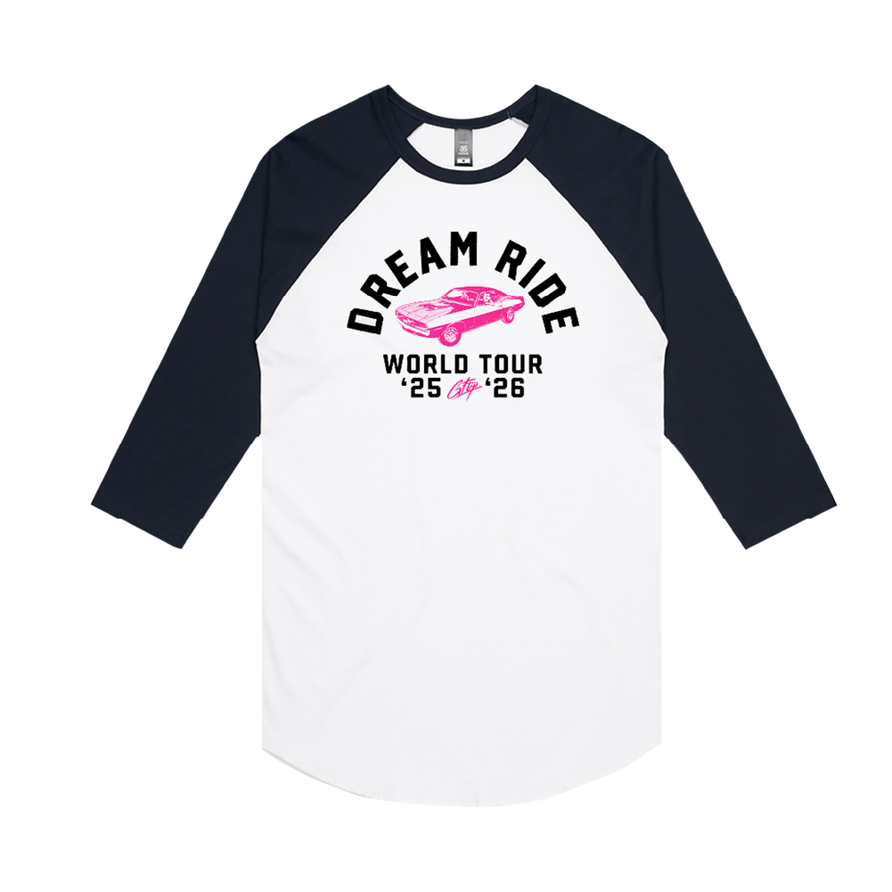 G Flip / Dream Ride World Tour White Raglan Longsleeve