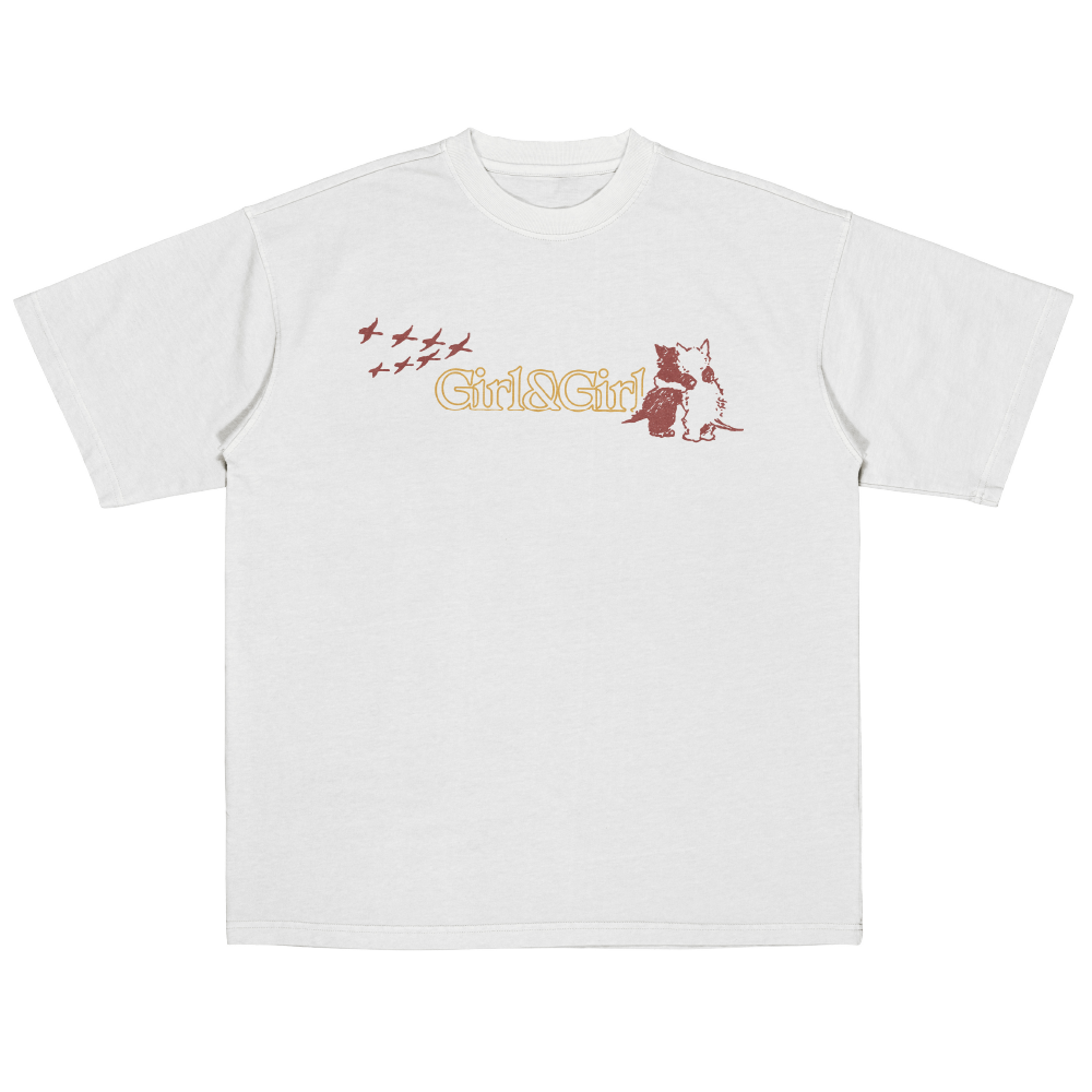 Girl and Girl / Hugs White T-Shirt