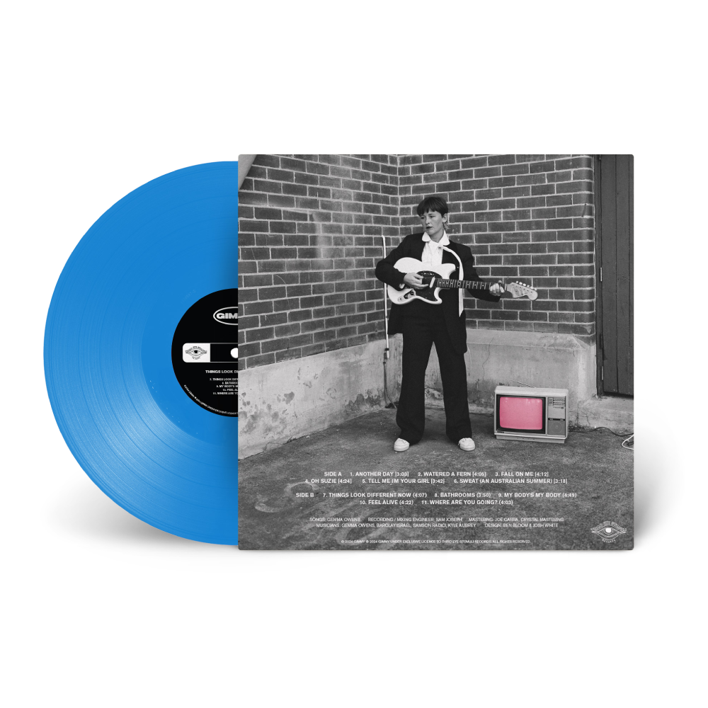 GIMMY / Things Look Different Now LP Bright Blue Vinyl