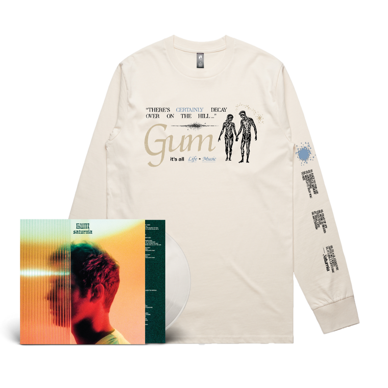GUM / Saturnia LP Ultra Clear Vinyl & Longsleeve Bundle