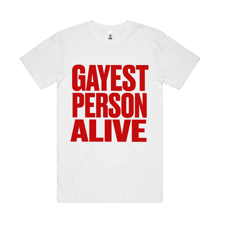 G Flip / Gayest Person Alive White T-Shirt