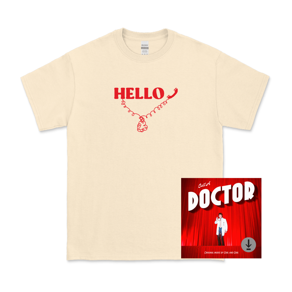 Girl and Girl / Hello T-Shirt + Digital Download ***PRE-ORDER***