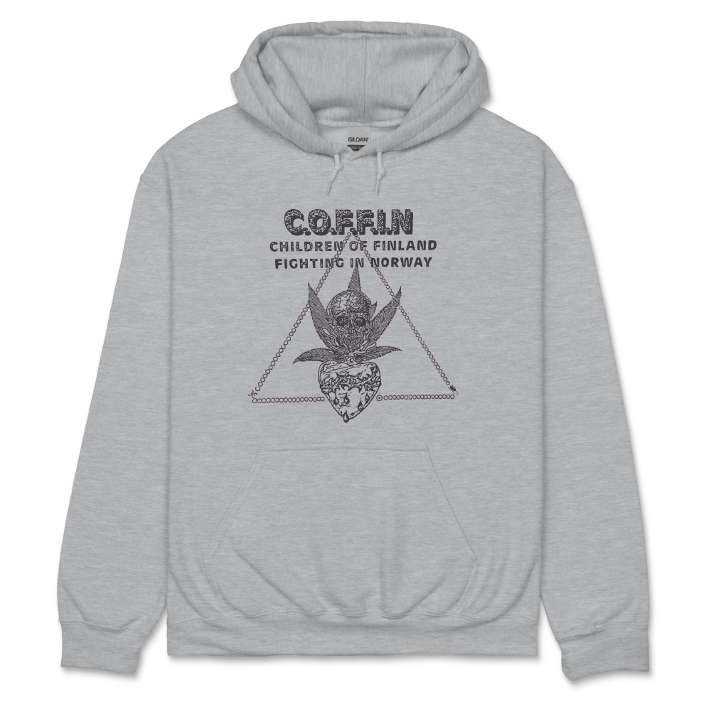 C.O.F.F.I.N / Weed, Strength, Beauty Grey Hood – sound-merch.com.au