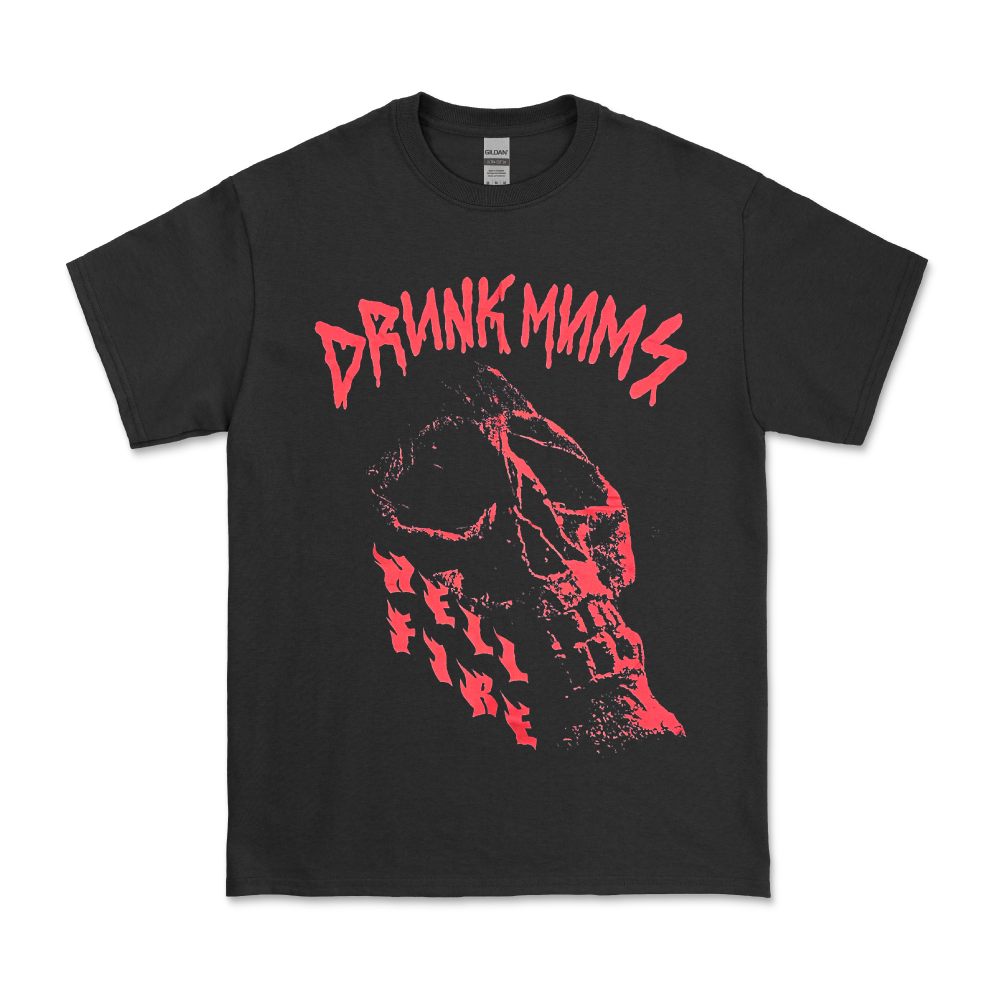 Drunk Mums / Hellfire Black T-Shirt