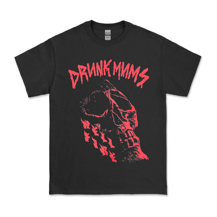 Drunk Mums / Hellfire Black T-Shirt