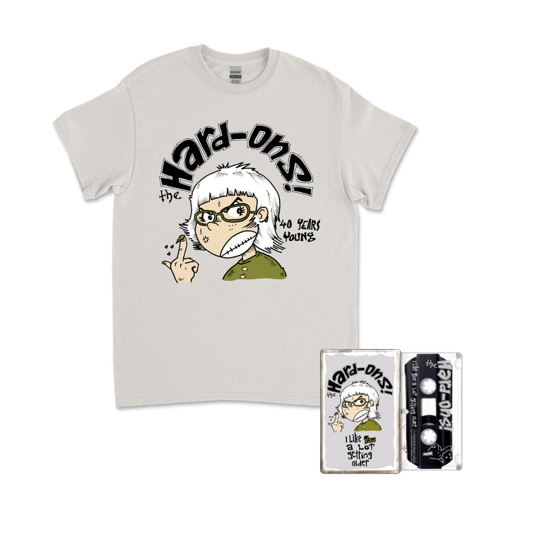 Hard-Ons / I Like You A Lot Getting Older Limited Edition Cassette & Grey T-Shirt Bundle ***PRE-ORDER***