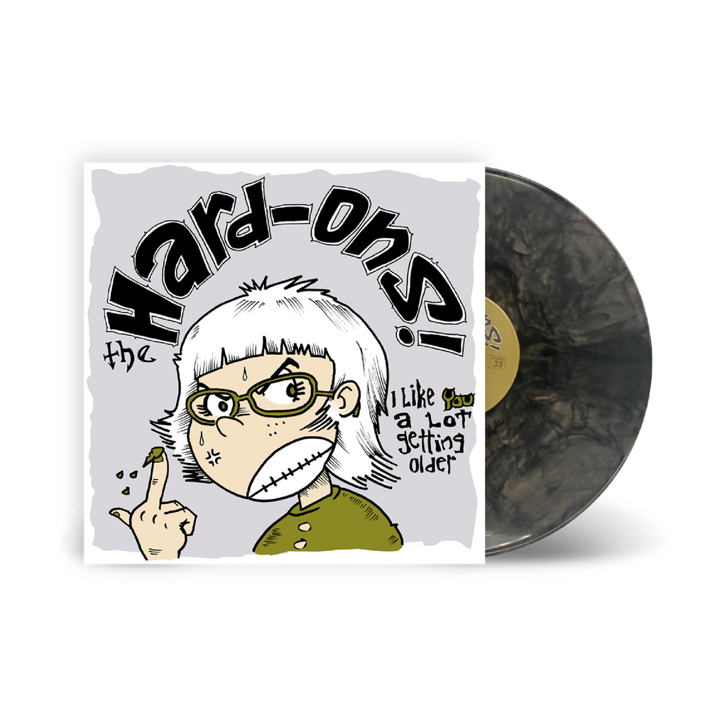 Hard-Ons / I Like You A Lot Getting Older LP Limited Edition Clear with Black Smoke Vinyl
