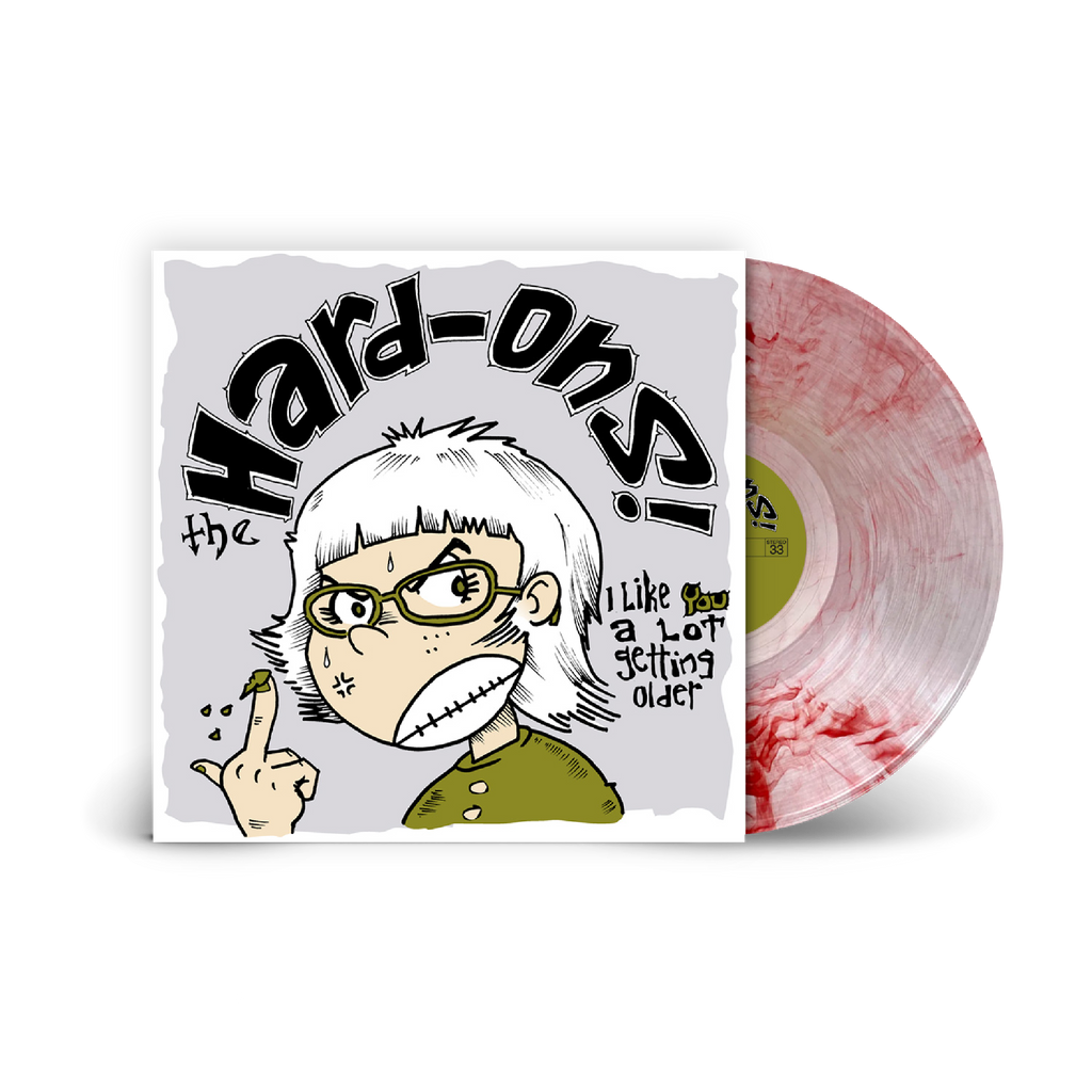 Hard-Ons / I Like You A Lot Getting Older LP Limited Edition Clear with Red Smoke Vinyl
