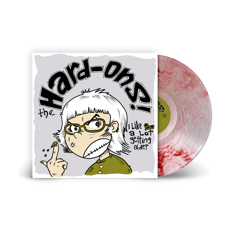 Hard-Ons / I Like You A Lot Getting Older LP Limited Edition Clear with Red Smoke Vinyl