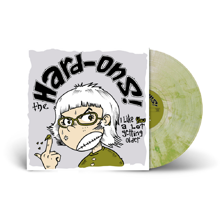 Hard-Ons / I Like You A Lot Getting Older LP Limited Edition Clear with Green Smoke Vinyl
