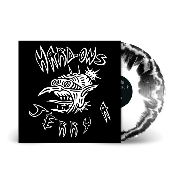 Hard-Ons/Jerry A 'Hard-Ons/Jerry A' 12" LP Black & White Smash Vinyl