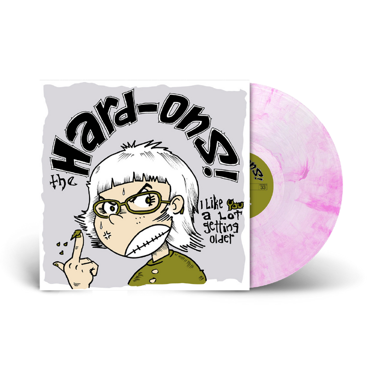 Hard-Ons / I Like You A Lot Getting Older LP Limited Edition Clear with Pink Smoke Vinyl