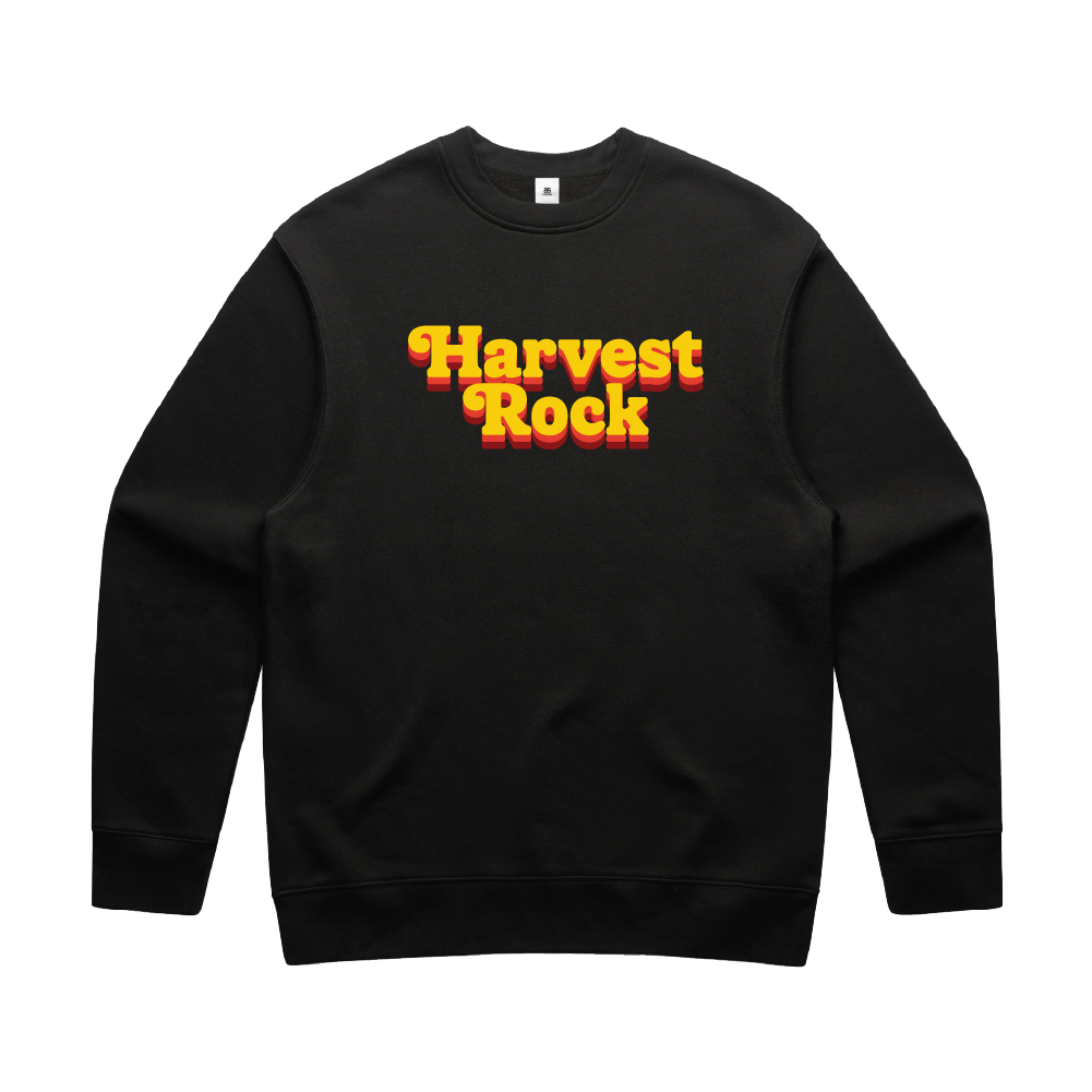 Harvest Rock / Retro Logo Black Crew