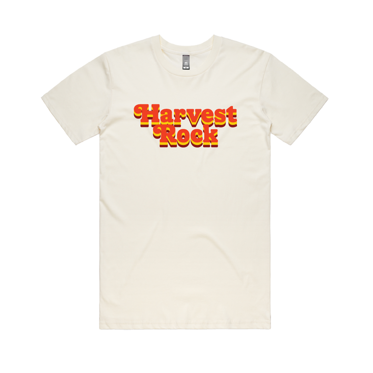 Harvest Rock / Retro Logo Natural Tee