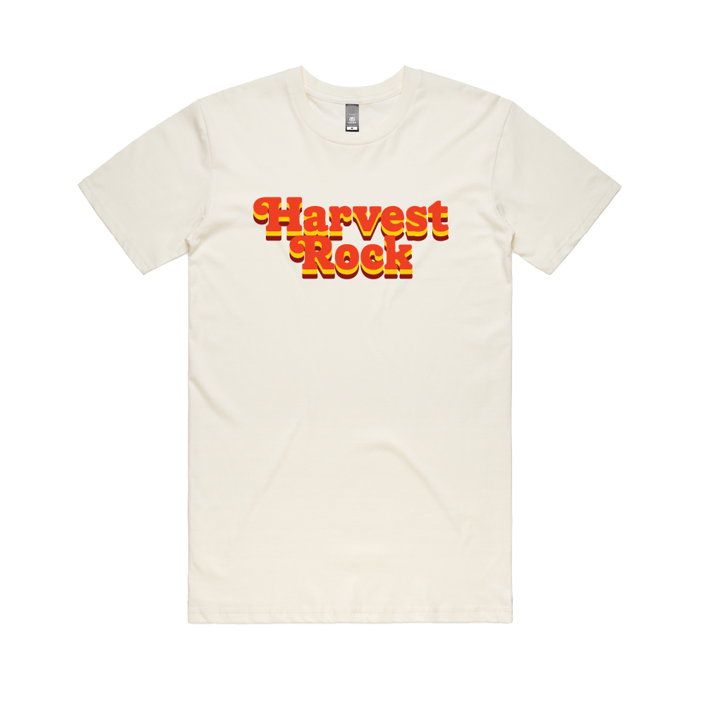 Harvest Rock / Retro Logo Natural Tee