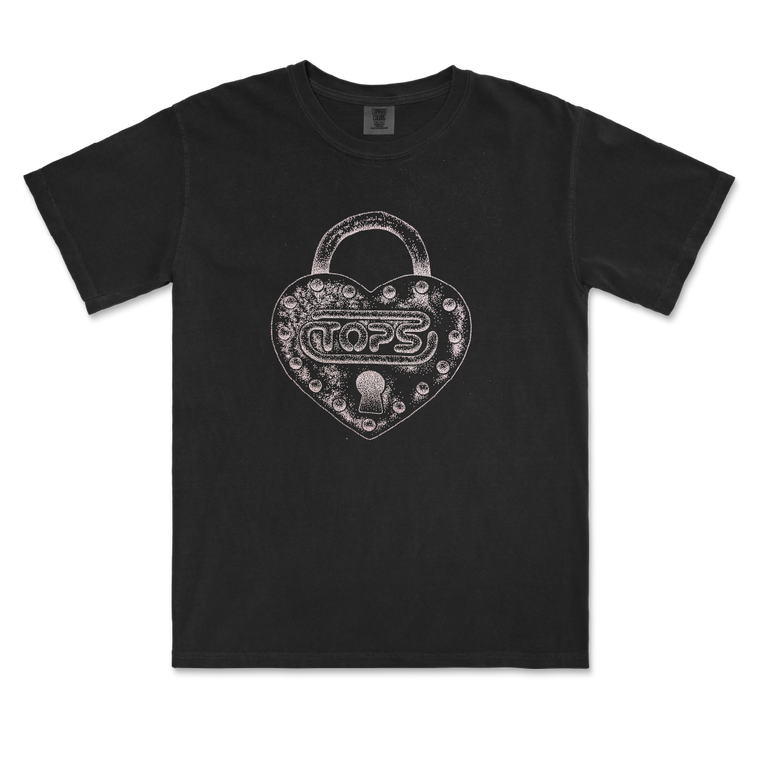 TOPS / Heart Lock Black T-Shirt