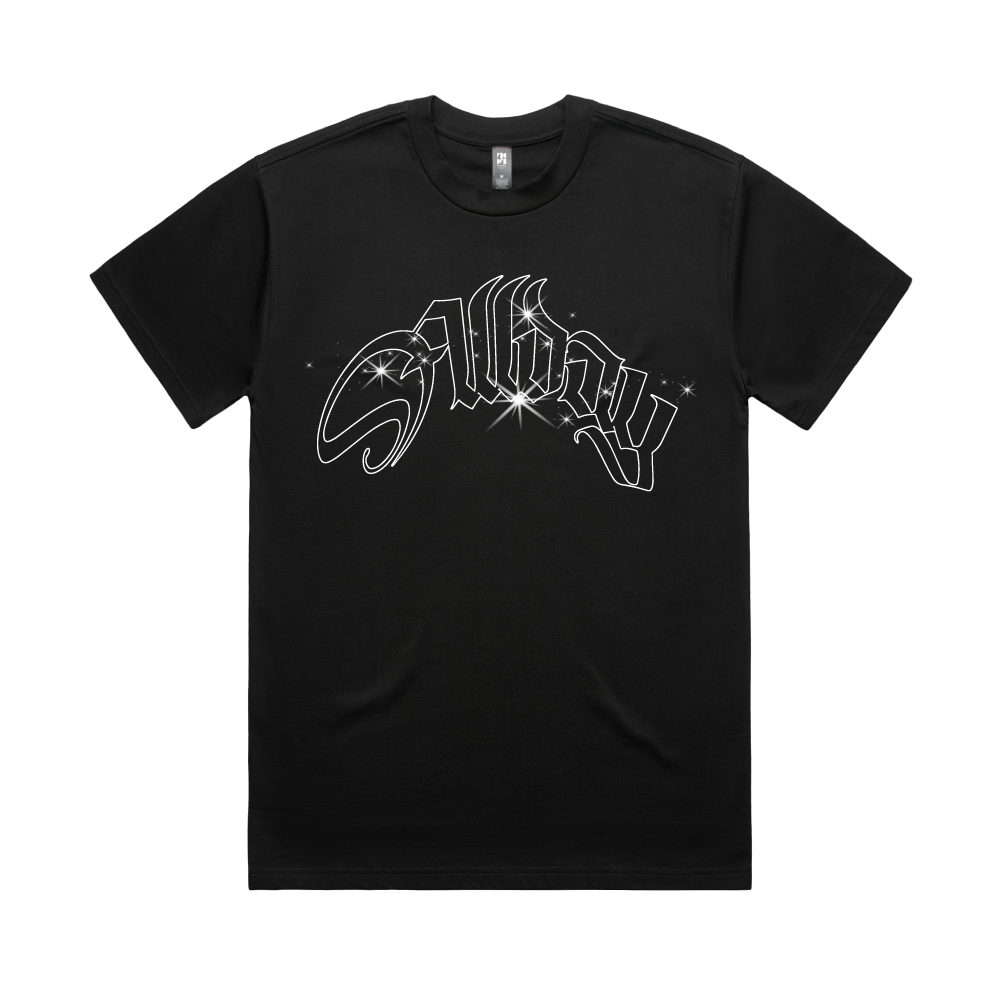 Allday / Oversize Logo Black T-Shirt