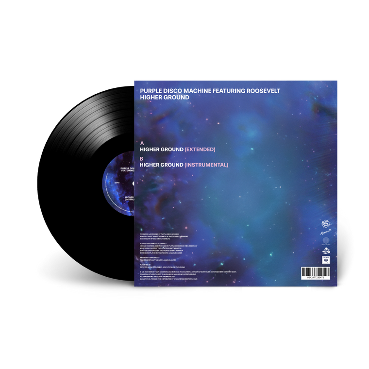 Purple Disco Machine &  Roosevelt / Higher Ground 12" Standard Black Vinyl